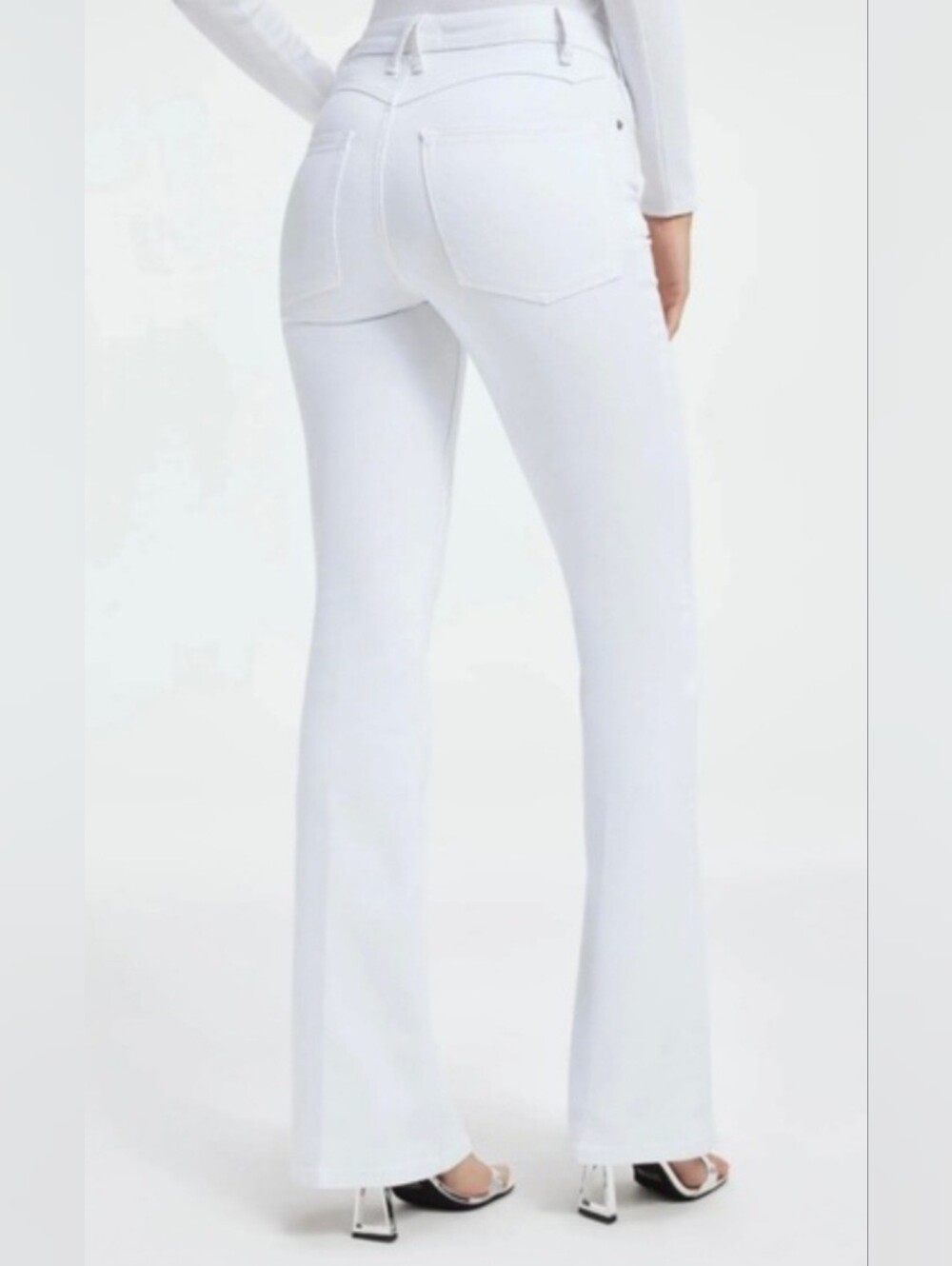 Good American White Flare Women Jeans- Size 15